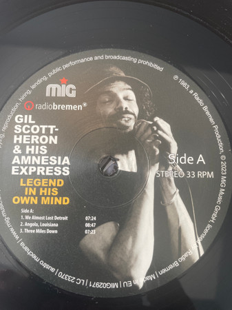Gil Scott-Heron And - Legend In His Own Mind - Vinyl Record 2xlp image 3