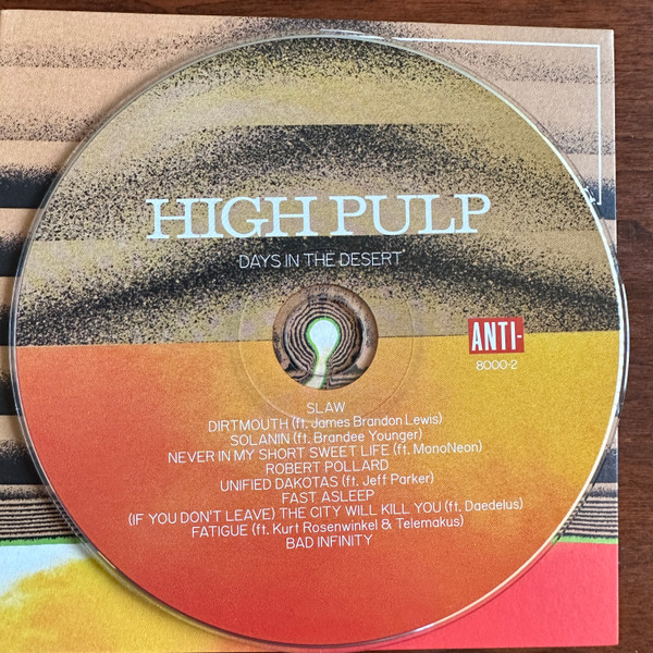 High Pulp - Days In The Desert - Used cd image 5