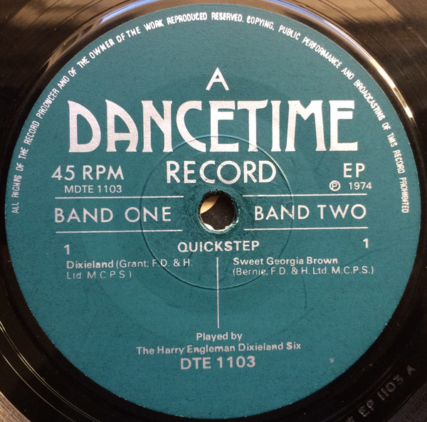 Harry Engleman Dixie - Quickstep - Tango - Used Vinyl Record 7" image 3