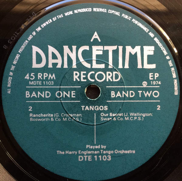 Harry Engleman Dixie - Quickstep - Tango - Used Vinyl Record 7" image 4