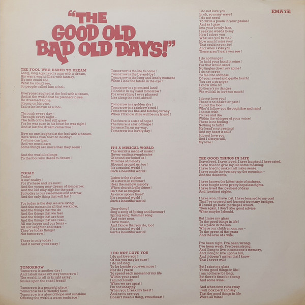 Anthony Newley - Good Old Bad Old Days (Original London Cast Recording) image 7