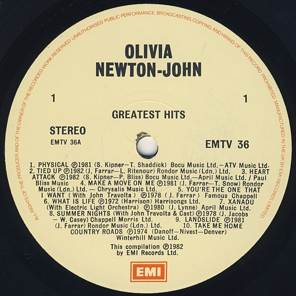 Olivia Newton-John - Greatest Hits - Used Vinyl Record image 3