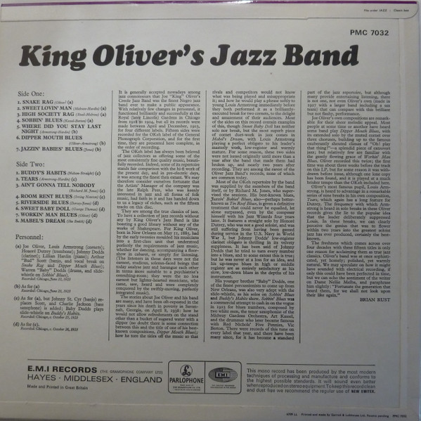 King Oliver's Jazz B - Complete 1923 OKehs In Chronological Order - Use image 2