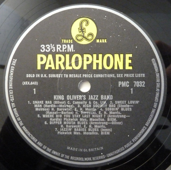 King Oliver's Jazz B - Complete 1923 OKehs In Chronological Order - Use image 3