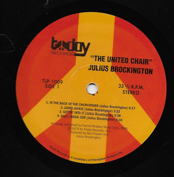 Julius Brockington - United Chair - Vinyl Record image 3