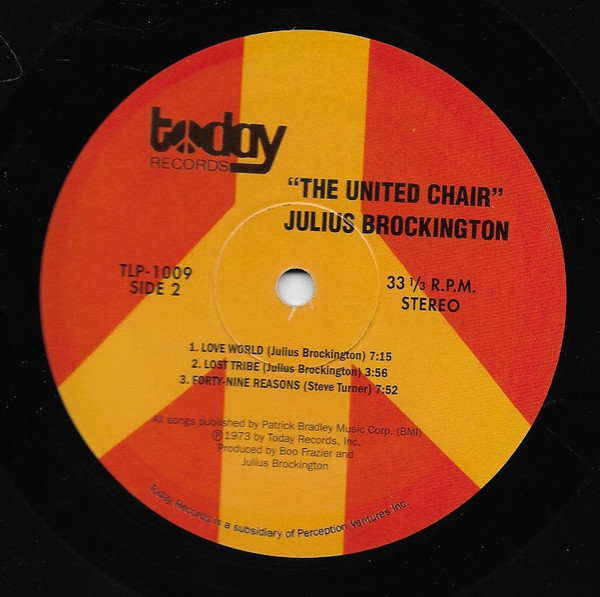 Julius Brockington - United Chair - Vinyl Record image 4