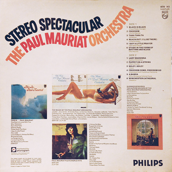 Paul Mauriat And His - Stereo Spectacular - Used Vinyl Record image 2