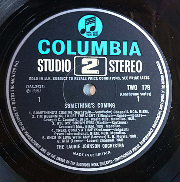 Laurie Johnson Orche - Something's Coming - Used Vinyl Record image 3