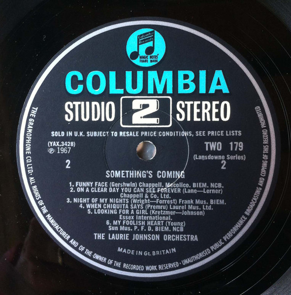 Laurie Johnson Orche - Something's Coming - Used Vinyl Record image 4