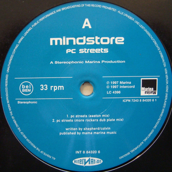 Mindstore - PC Streets - Used Vinyl Record 12" image 3