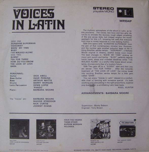 Voices In Latin - Used Vinyl Record image 2