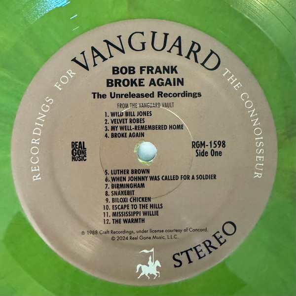 Bob Frank - Broke Again - The Unreleased Recordings - Vinyl Record l image 3