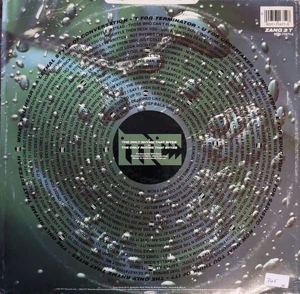 MC Tunes - Only Rhyme That Bites - Used Vinyl Record 12" image 2