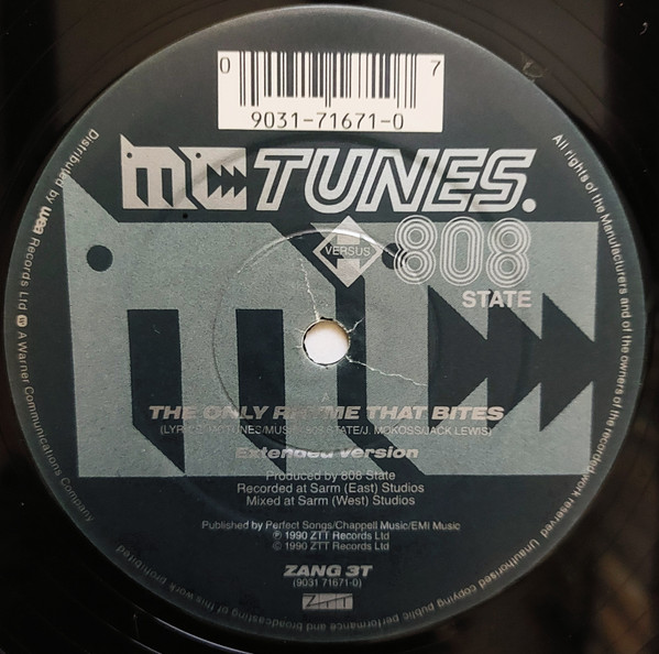 MC Tunes - Only Rhyme That Bites - Used Vinyl Record 12" image 3