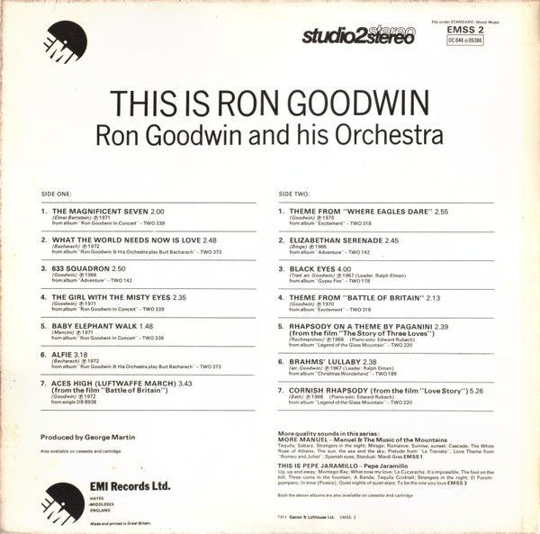 Ron Goodwin And His - This Is Ron Goodwin - Used Vinyl Record image 2