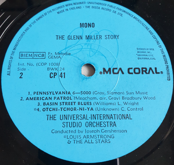 Universal-Internatio - Glenn Miller Story - Used Vinyl Record image 4