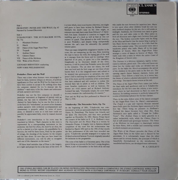 New York Philharmoni - Peter And The Wolf / Nutcracker Suite - Used V image 2