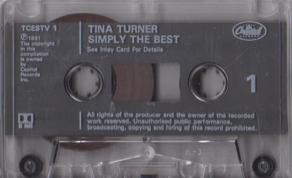 Tina Turner - Simply The Best - Used Cassette image 4