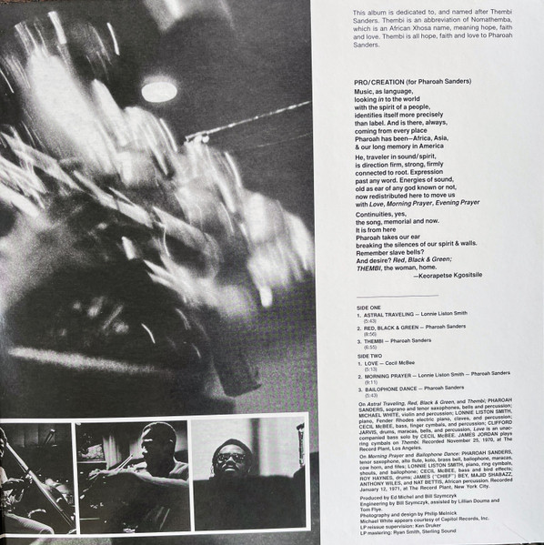 Pharoah Sanders - mbi - Vinyl Record lp image 3
