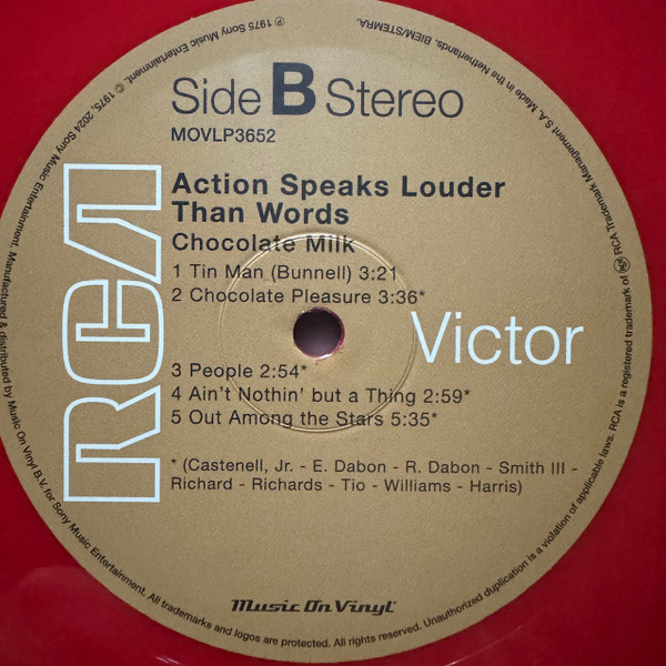 Chocolate Milk - Action Speaks Louder Than Words - Vinyl Record lp image 4