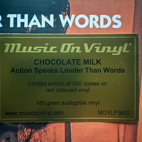 Chocolate Milk - Action Speaks Louder Than Words - Vinyl Record lp image 5