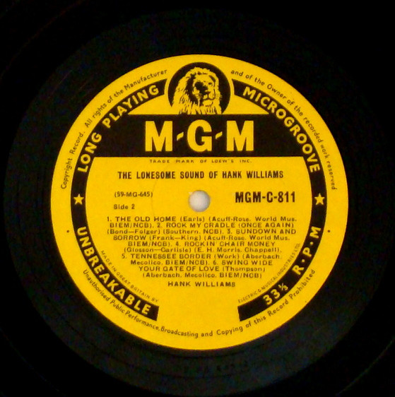 Hank Williams - Lonesome Sound Of - Used Vinyl Record image 4