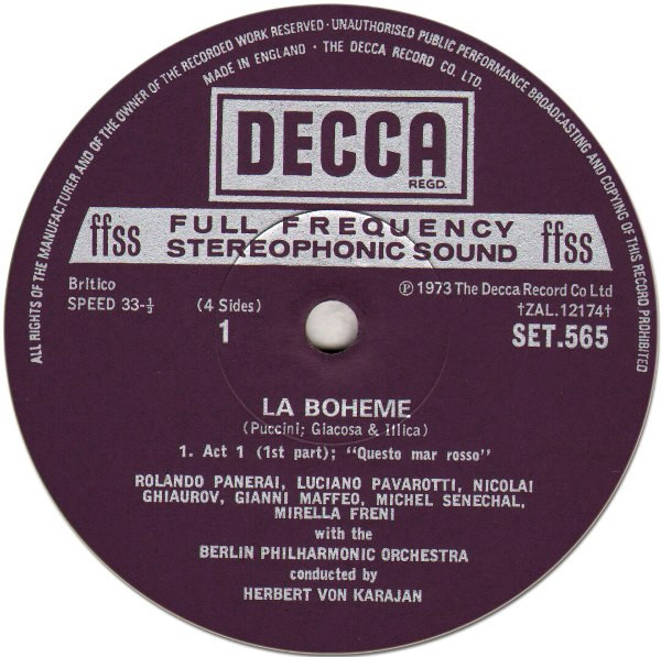 Giacomo Puccini - La Boheme - Used Vinyl Record image 3