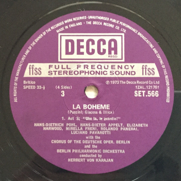 Giacomo Puccini - La Boheme - Used Vinyl Record image 5