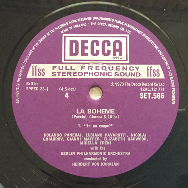Giacomo Puccini - La Boheme - Used Vinyl Record image 6