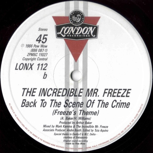 Incredible Mr. Freez - Back To The Scene Of The Crime - Used Vinyl Recor image 3