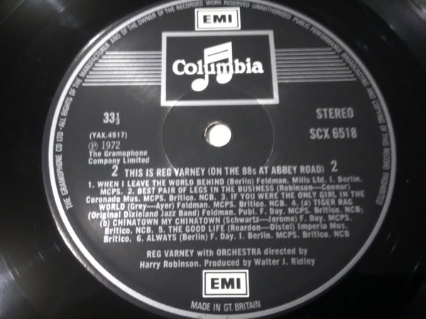 Reg Varney - This Is  On The 88's At Abbey Road - Used Vinyl Record image 5