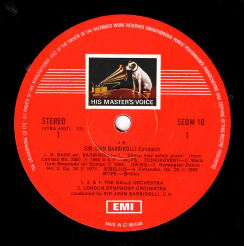 Sir John Barbirolli - 'J.B.'  Conducts - Used Vinyl Record image 2
