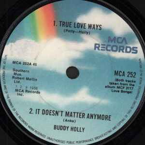 Buddy Holly - New York - Used Vinyl Record 7" image 1