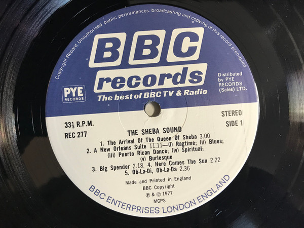 Sheba Sound - Used Vinyl Record image 3
