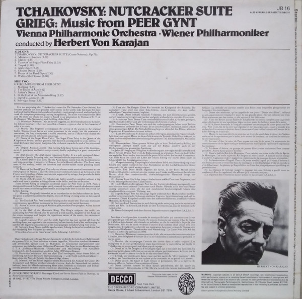 Pyotr Ilyich Tchaiko - Nutcracker Suite / Music From Peer Gynt - Used image 2