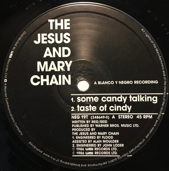 Jesus And Mary Chain - Some Candy Talking E.P. - Used Vinyl Record 12" image 3
