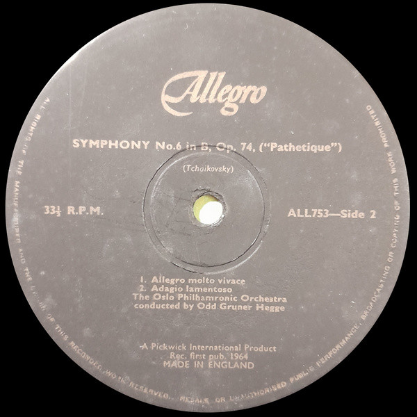 Oslo Filharmoniske O - Symphony #6 Pathetique - Used Vinyl Record image 4