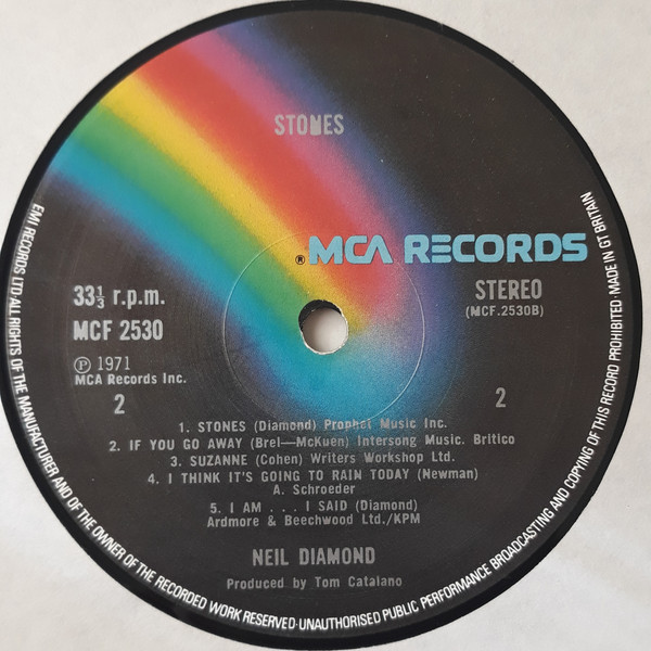 Neil Diamond - Stones - Used Vinyl Record image 4