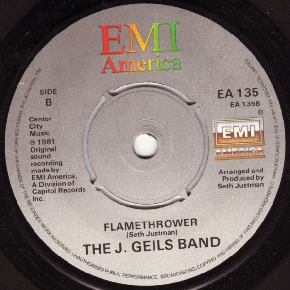 J. Geils Band - Centerfold - Used Vinyl Record 7" image 4
