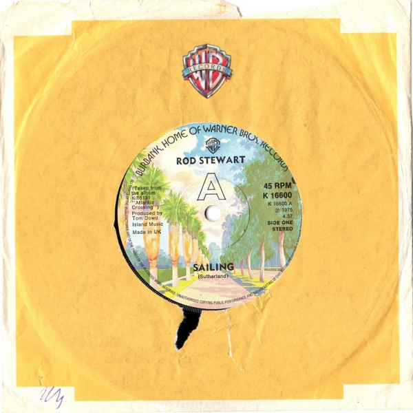 Rod Stewart - Sailing - Used Vinyl Record 7" image 3