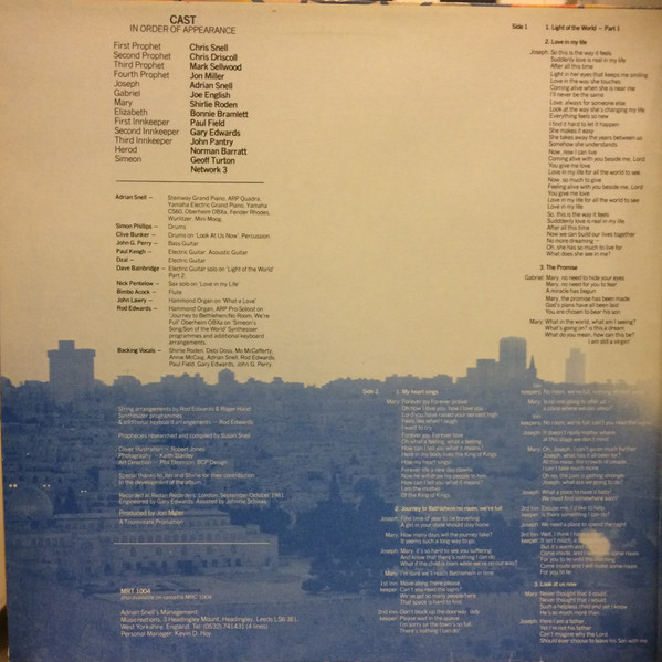 Adrian Snell - Virgin - Used Vinyl Record image 3