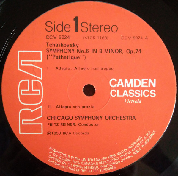 Pyotr Ilyich Tchaiko - Symphony No. 6 "Pathetique" - Used Vinyl Recor image 3