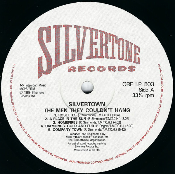 Men They Couldn't Ha - Silver Town - Used Vinyl Record image 5