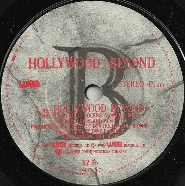 Hollywood Beyond - What's The Colour Of Money? - Used Vinyl Record 7" image 4