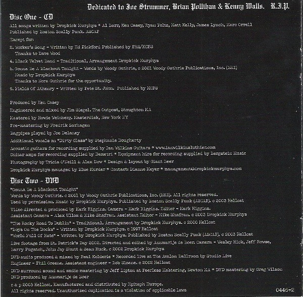 Dropkick Murphys - Blackout - Used CD image 14