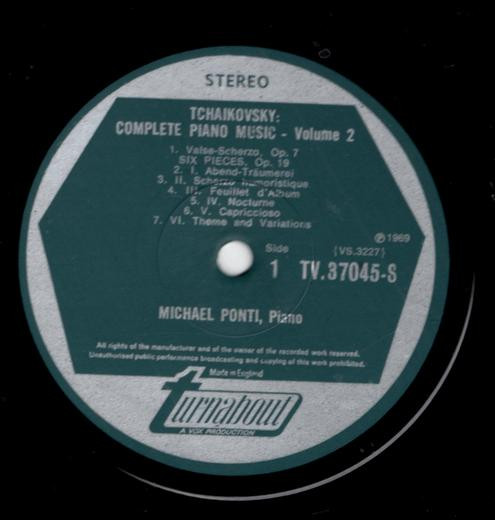 Pyotr Ilyich Tchaiko - Complete Piano Music Vol. 2 - Used Vinyl Record image 2