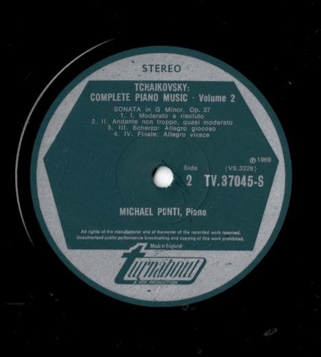 Pyotr Ilyich Tchaiko - Complete Piano Music Vol. 2 - Used Vinyl Record image 3
