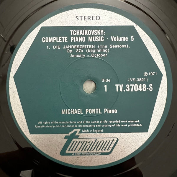 Pyotr Ilyich Tchaiko - Complete Piano Music Vol. 5 - Used Vinyl Record image 3