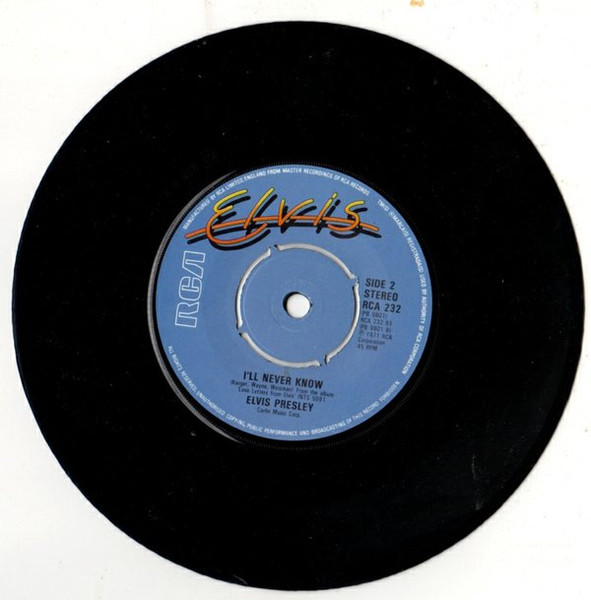 Elvis Presley - Sound Of Your Cry - Used Vinyl Record 7" image 4