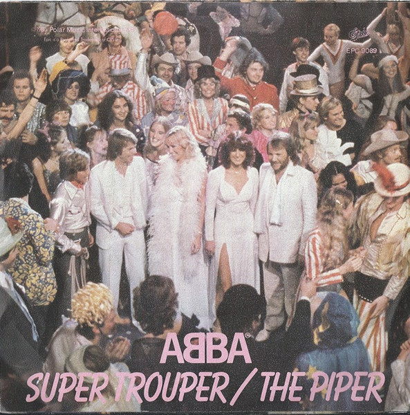 ABBA - Super Trouper / The Piper - Used Vinyl Record 7" image 2